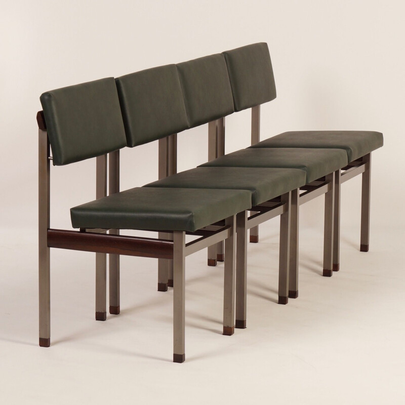 Set van 4 vintage Pali stoelen door Louis van Teeffelen voor Wébé, 1960