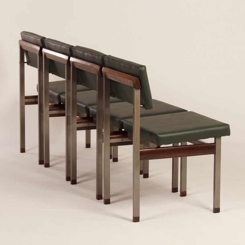 Set of 4 vintage Pali chairs by Louis van Teeffelen for Wébé, 1960