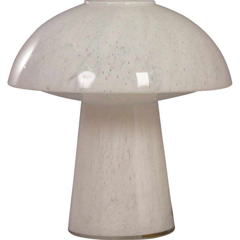 Vintage Mushroom lamp for Glashütte Limburg Leuchten in opal glass 1970s