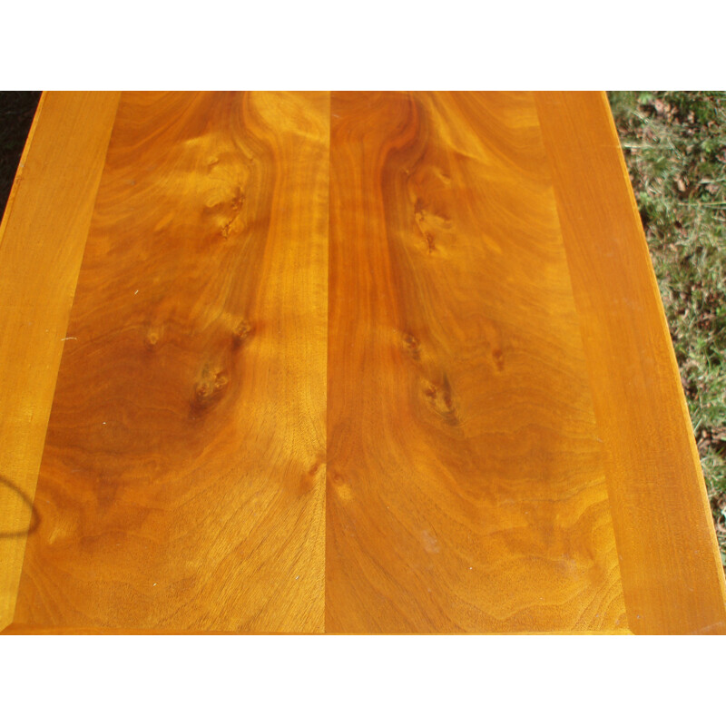 Vintage coffee table mahogany France 1970s