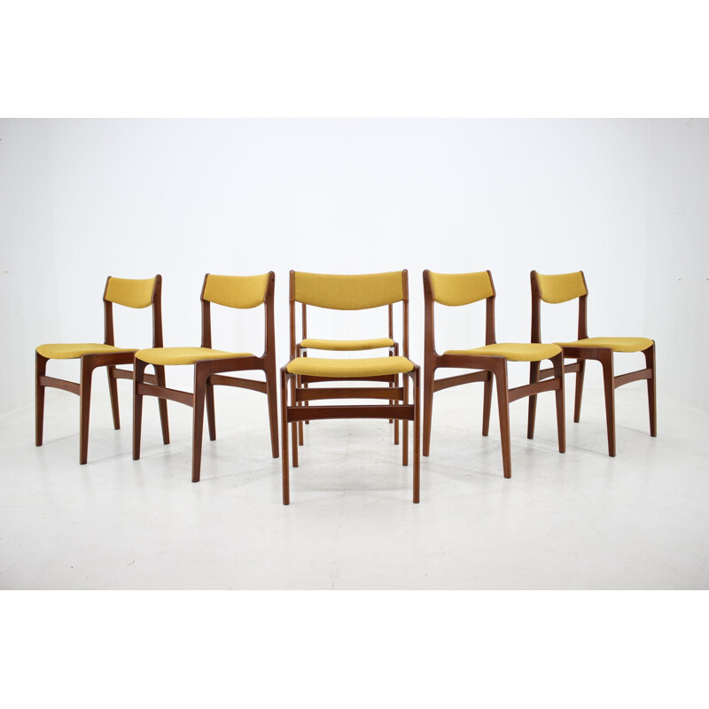 Set of 6 vintage teak dining chairs 1960s 