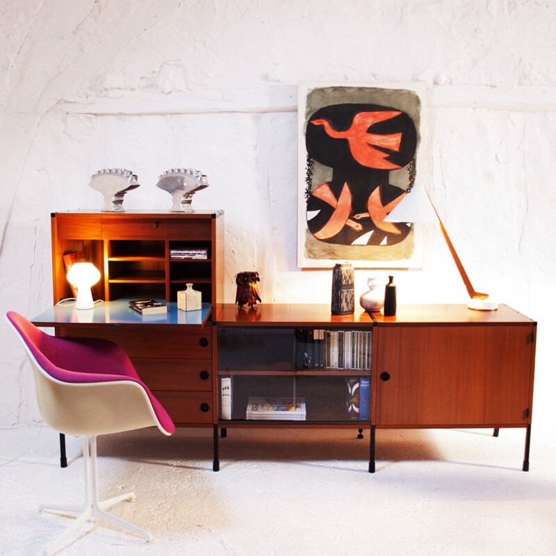 Minvielle sideboard in mahogany veneer, A.R.P. (MOTTE, MORTIER and GUARICHE) - 1960s