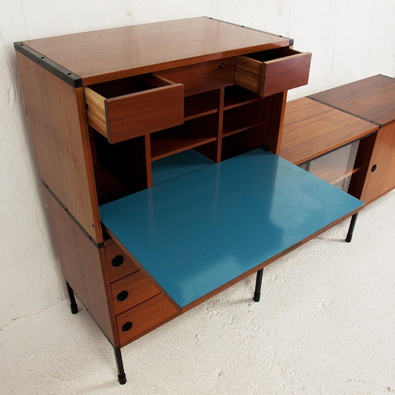 Minvielle sideboard in mahogany veneer, A.R.P. (MOTTE, MORTIER and GUARICHE) - 1960s