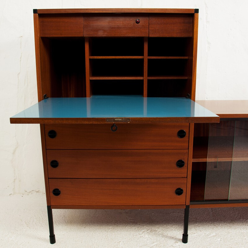 Minvielle sideboard in mahogany veneer, A.R.P. (MOTTE, MORTIER and GUARICHE) - 1960s