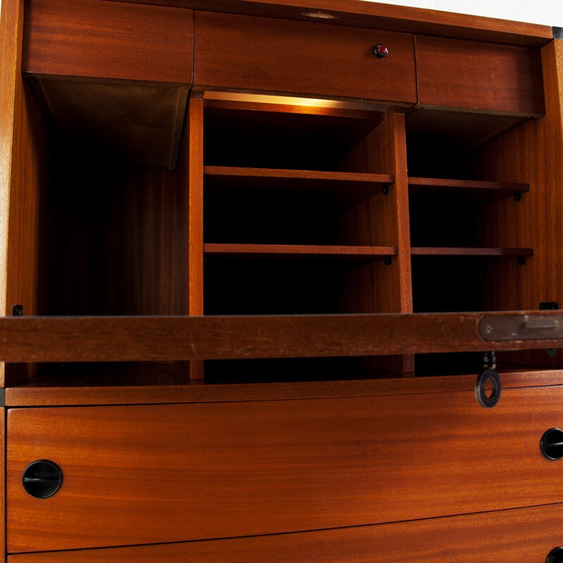 Minvielle sideboard in mahogany veneer, A.R.P. (MOTTE, MORTIER and GUARICHE) - 1960s