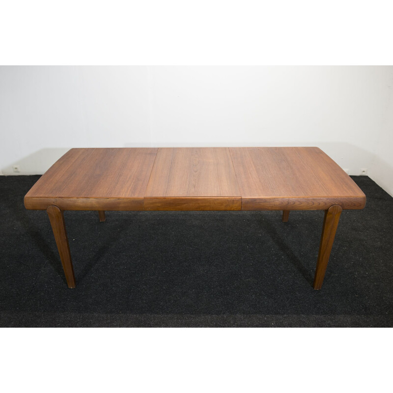 Table vintage scandinave en teck, Edvin A Johansonn pour Vamo Sonderborg