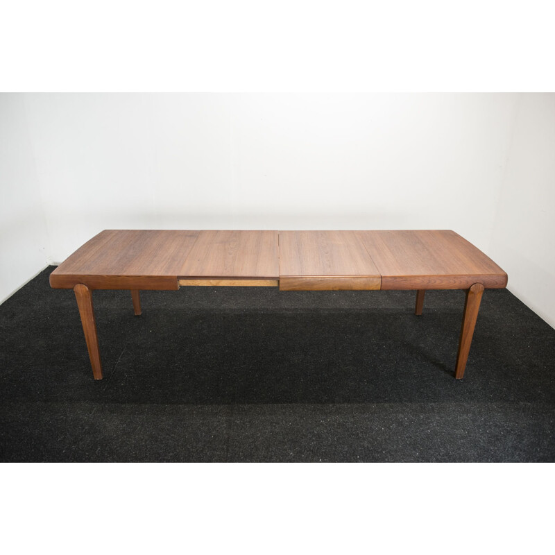 Table vintage scandinave en teck, Edvin A Johansonn pour Vamo Sonderborg