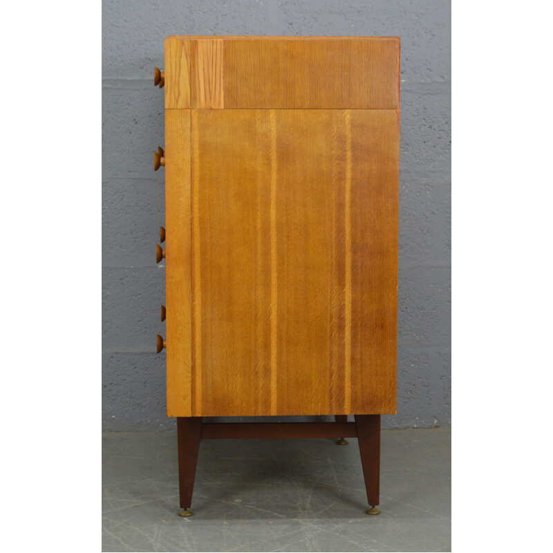 Vintage Oak Chest of Drawers by Meredew 1960