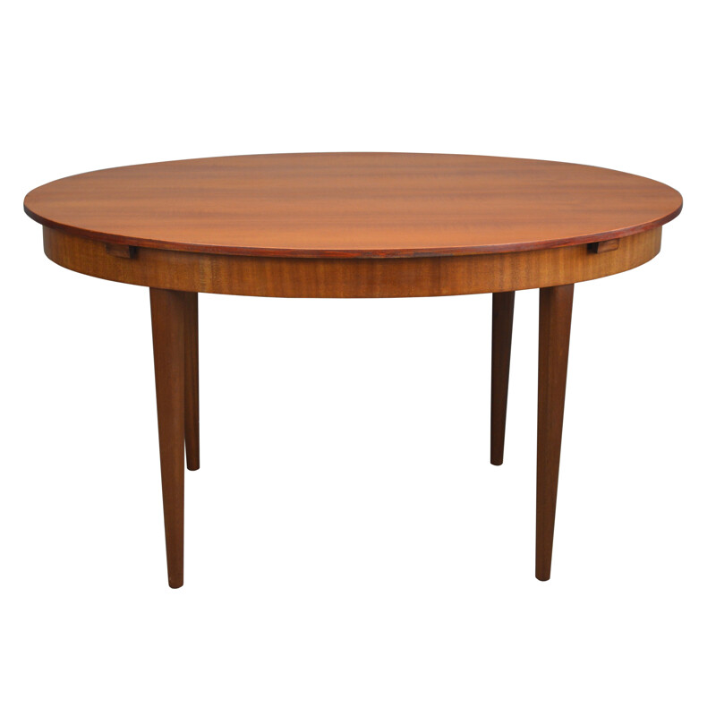 Vintage oval table in teak by Greaves and Thomas