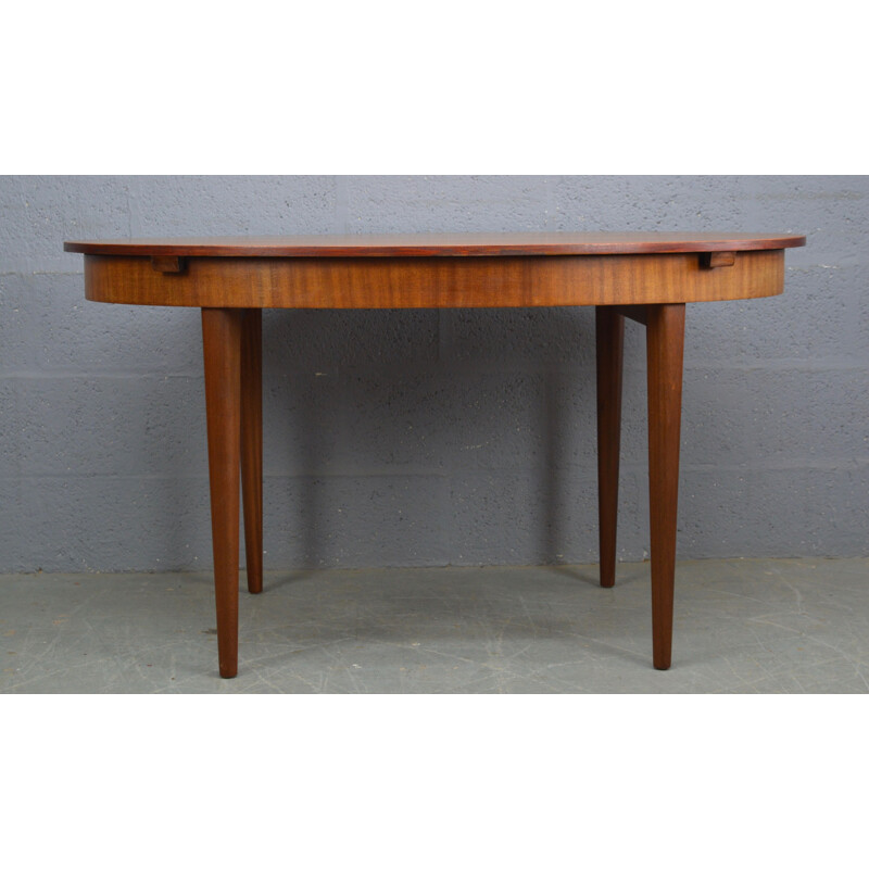 Vintage oval table in teak by Greaves and Thomas