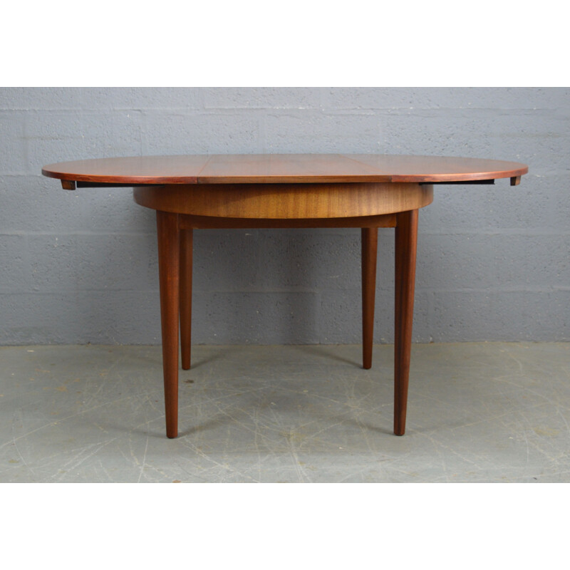 Vintage oval table in teak by Greaves and Thomas