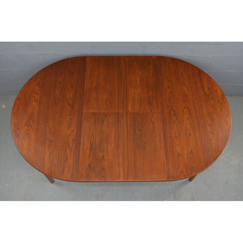 Vintage round table in teak by Nils Jonsson for Troeds