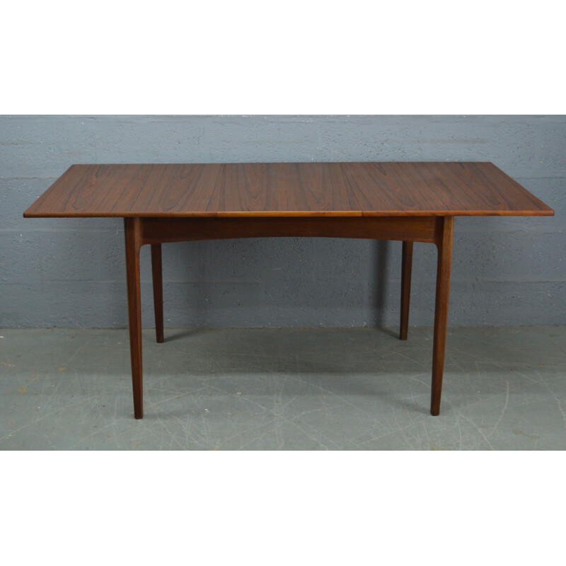 Vintage rectangular dining table in teak