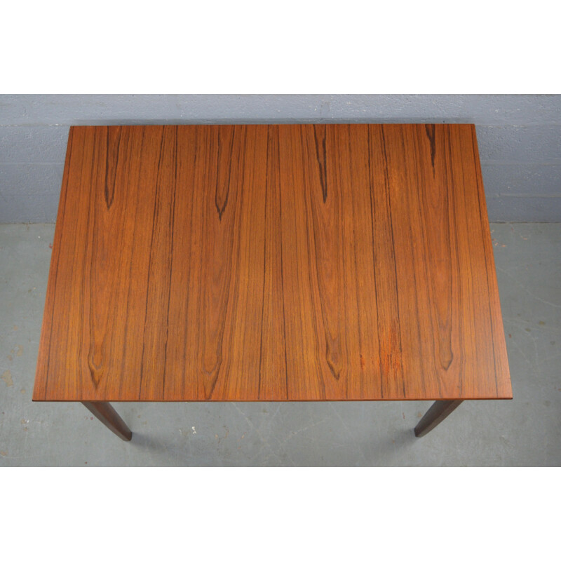 Vintage rectangular dining table in teak