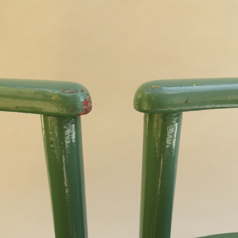 Paire de chaises pour enfants scandinaves vertes
