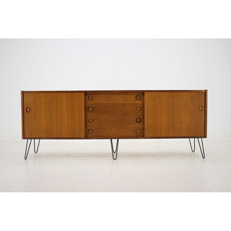 Vintage danish upcycled sideboard in oakwood 1960s