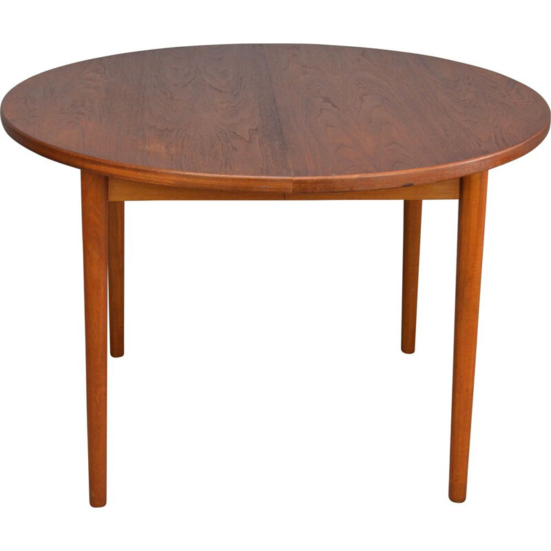 Vintage round table in teak by Nils Jonsson for Troeds
