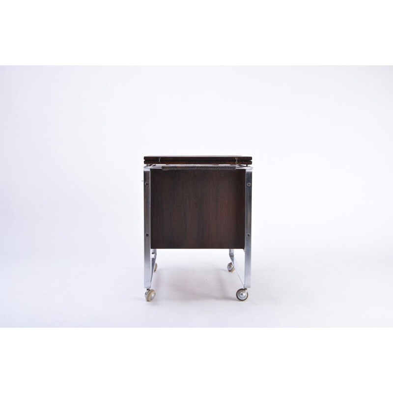 Vintage bar cart for Kill International in wood and steel 1970s