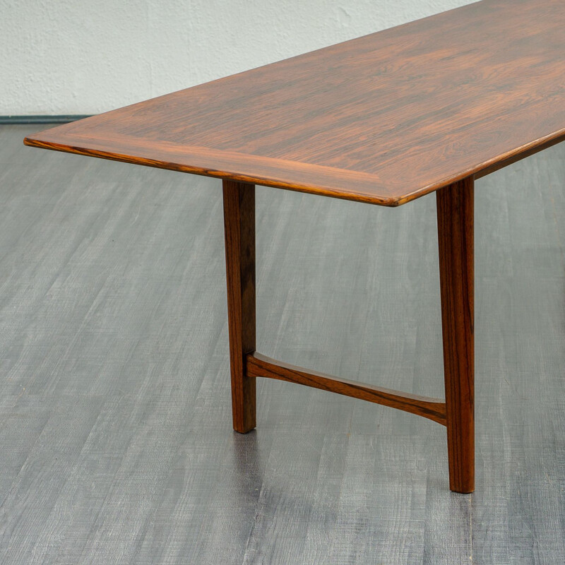 Table basse vintage en palissandre par Wilhelm Renz, Allemagne années 1960