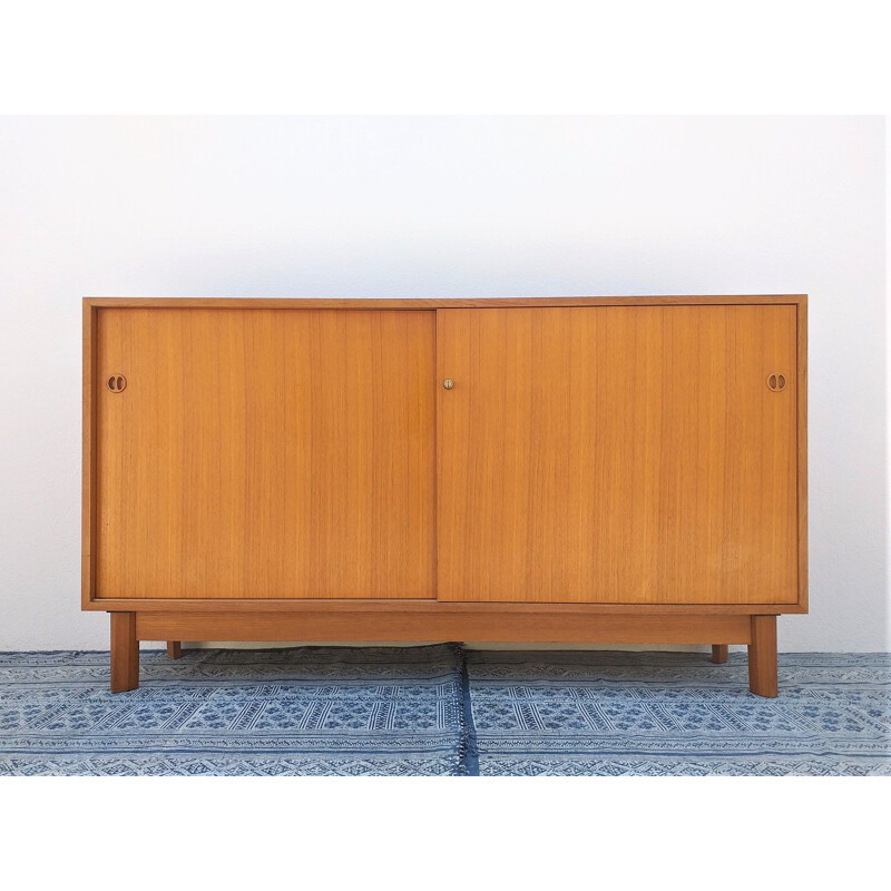 Vintage highboard in teak Scandinavian 1960s 