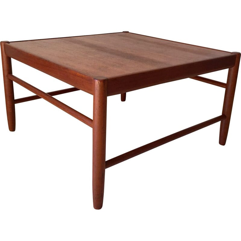 Scandinavian vintage coffee table by Alf Svensson for Bodafors in teak 1960s