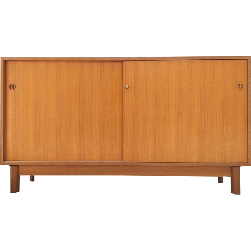 Vintage highboard in teak Scandinavian 1960s 