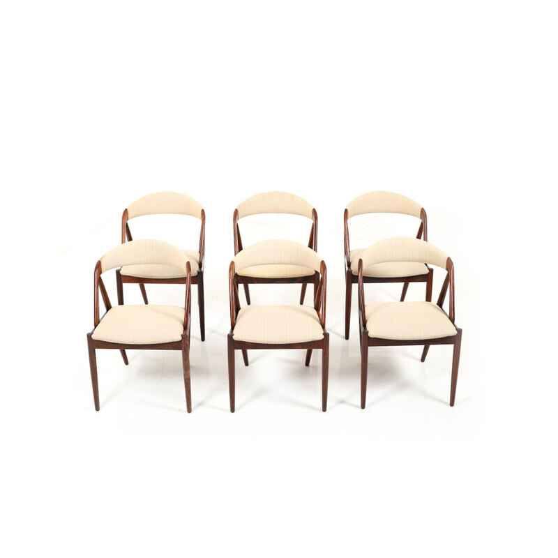 Set of 6 rosewood chairs by Kai Kristiansen, model 31