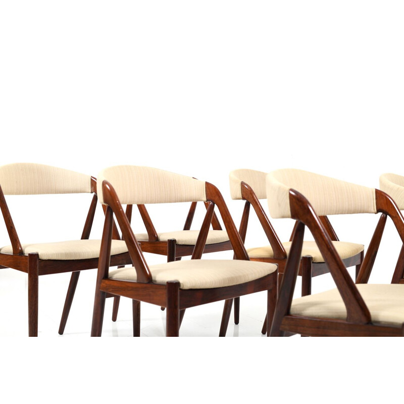 Set of 6 rosewood chairs by Kai Kristiansen, model 31