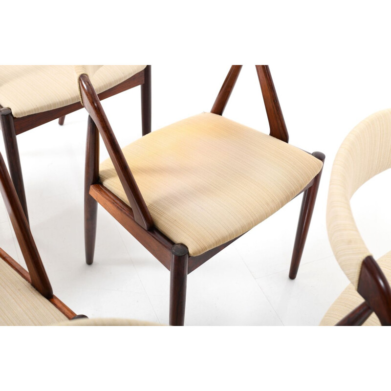 Set of 6 rosewood chairs by Kai Kristiansen, model 31