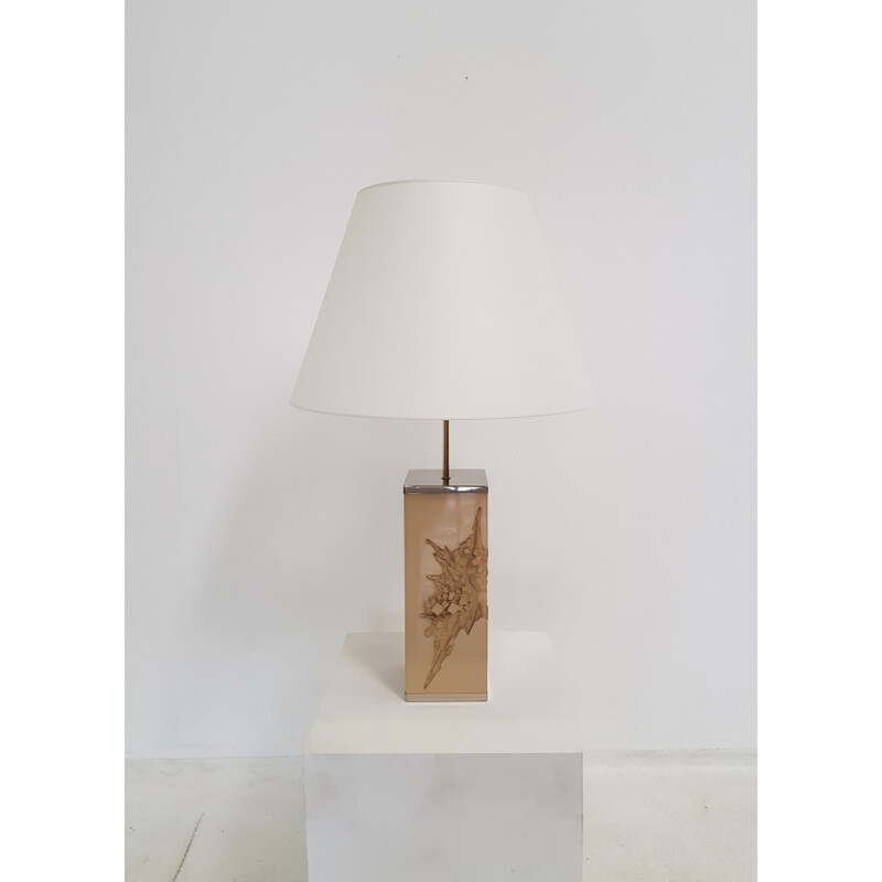 Vintage Colorado resin lamp by Philippe Cheverny