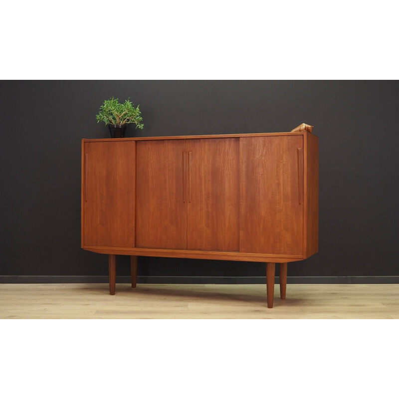 Vintage scandinavian highboard by Jørgen Hansen in teakwood 1960s