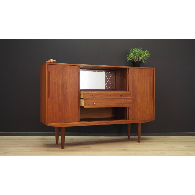 Vintage scandinavian highboard by Jørgen Hansen in teakwood 1960s