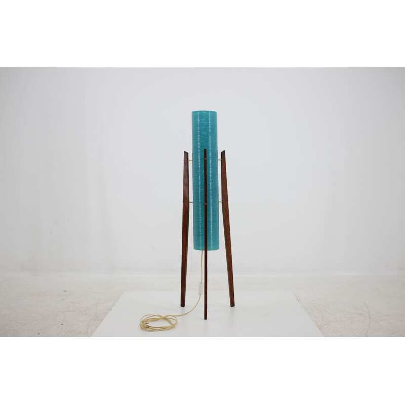 Vintage blue floor lamp 1970