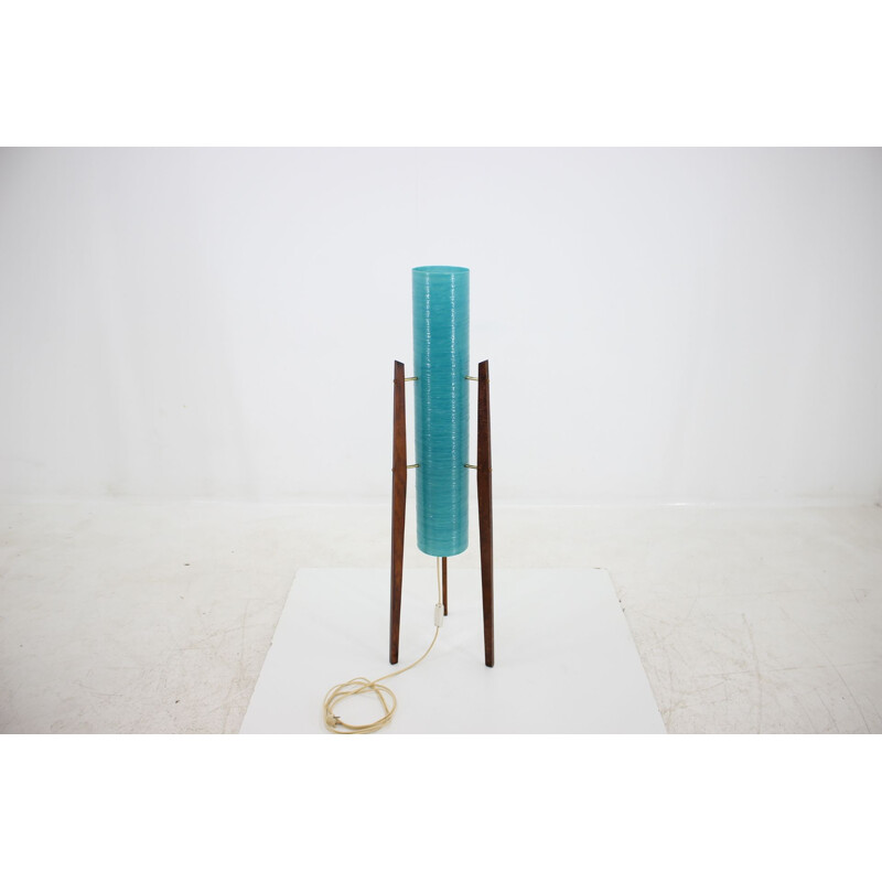 Vintage blue floor lamp 1970