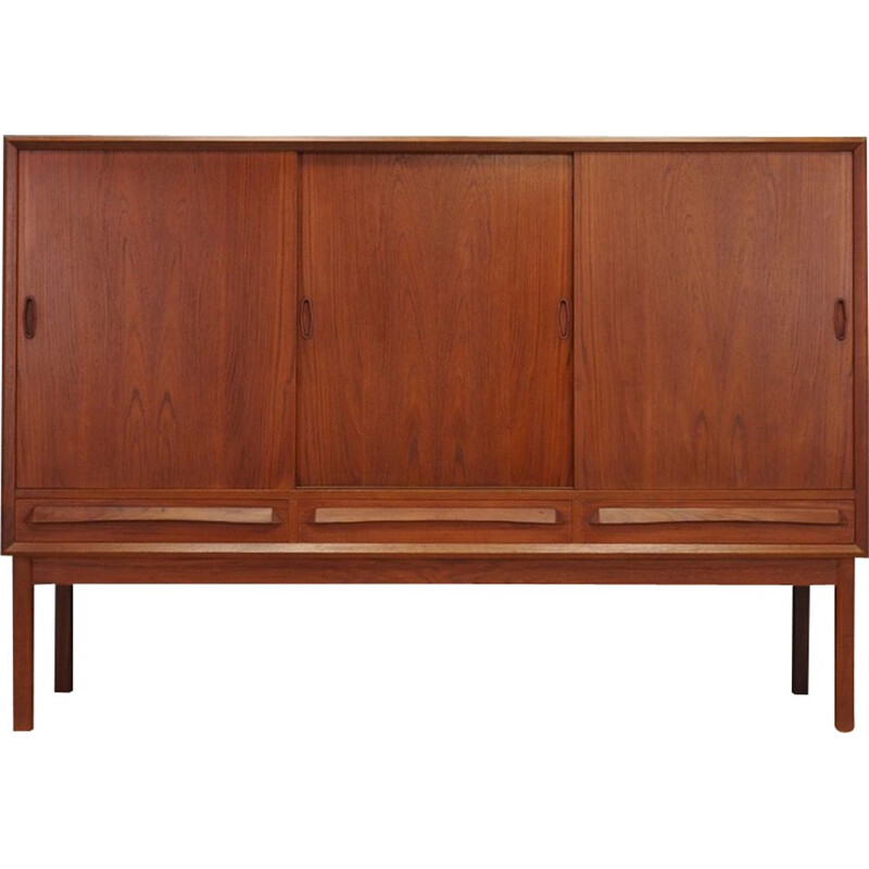 Vintage danish highboard in teakwood 1960s