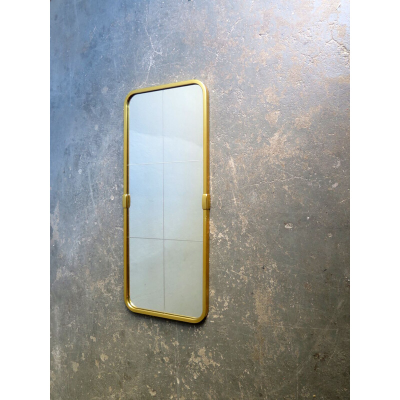 Vintage mirror with a golden frame Germany 1960s