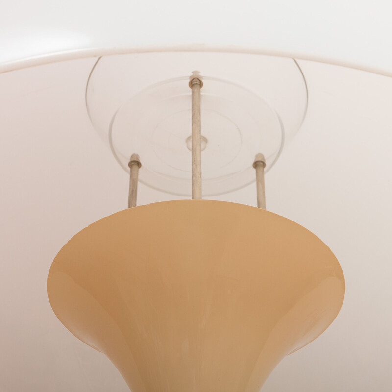Vintage Panthella floor lamp by Verner Panton in white plexiglas 1970s