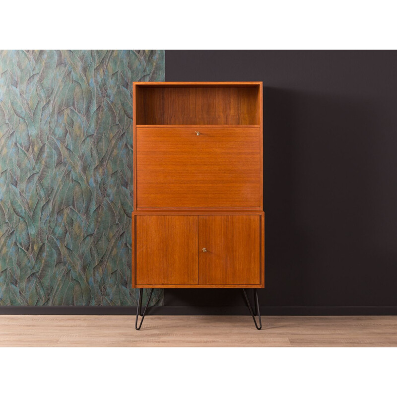 Bureau secrétaire vintage par DeWe Deutsche Werkstätten des années 1960