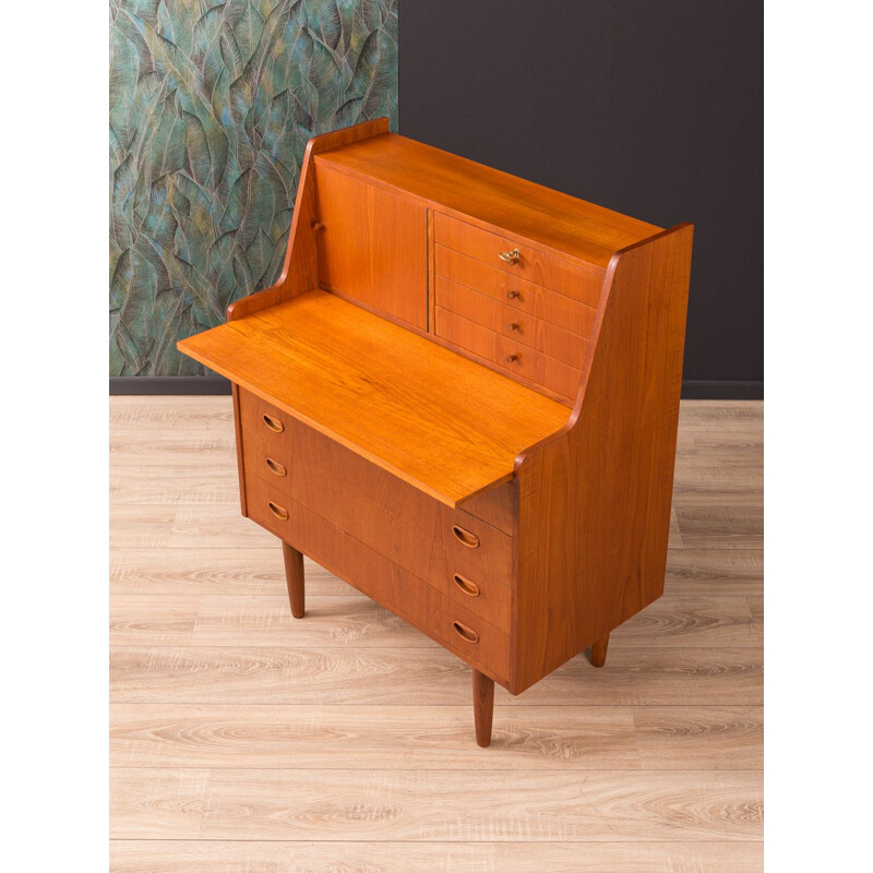 Vintage secretary desk in teak Denmark 1950s