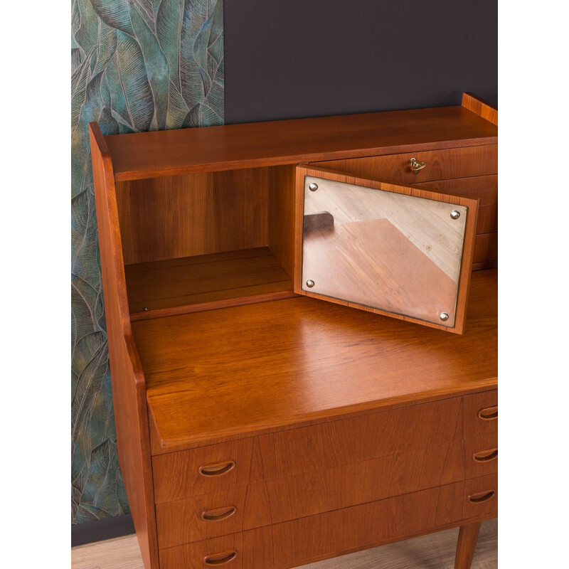 Vintage secretary desk in teak Denmark 1950s