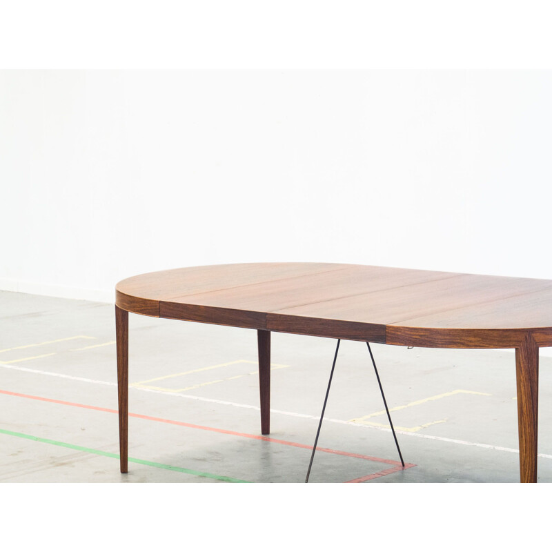 Vintage dining table in rosewood extendable by Severin Hansen Jr. for Haslev Møbelsnedkeri