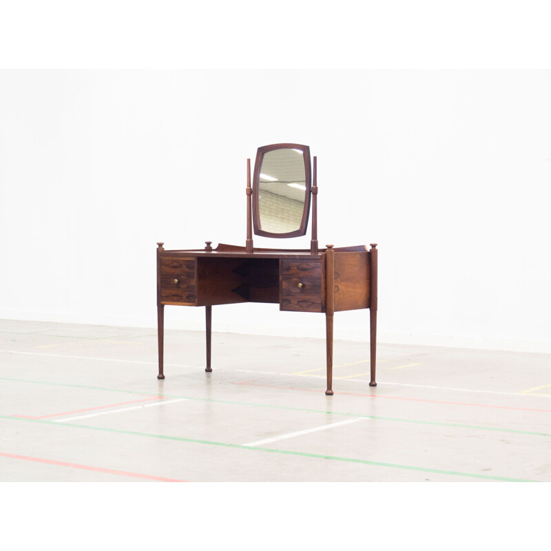 Vintage danish dressing table in rosewood 1950s