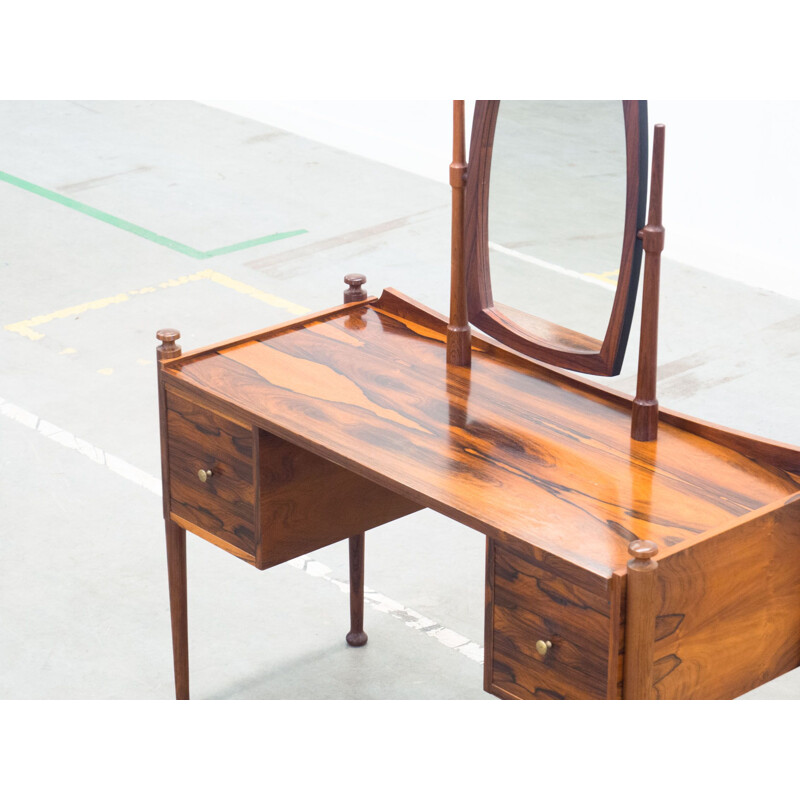 Vintage danish dressing table in rosewood 1950s