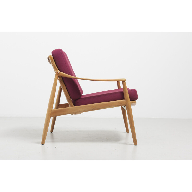 Fauteuil vintage allemand pour Wilkhahn en frêne des années 1960