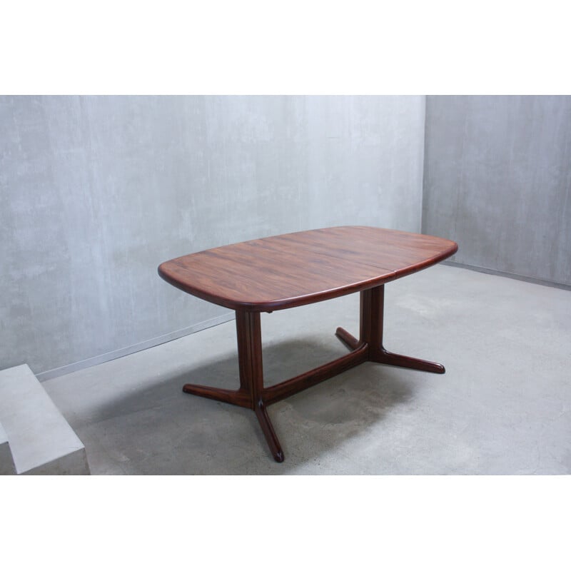 Vintage oval dining table in rosewood from Rasmus