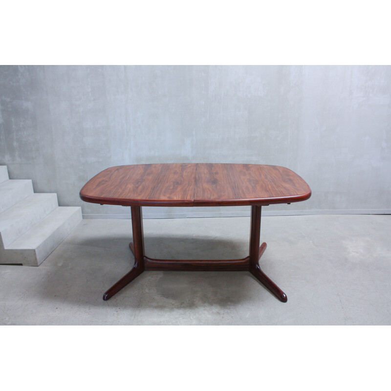 Vintage oval dining table in rosewood from Rasmus