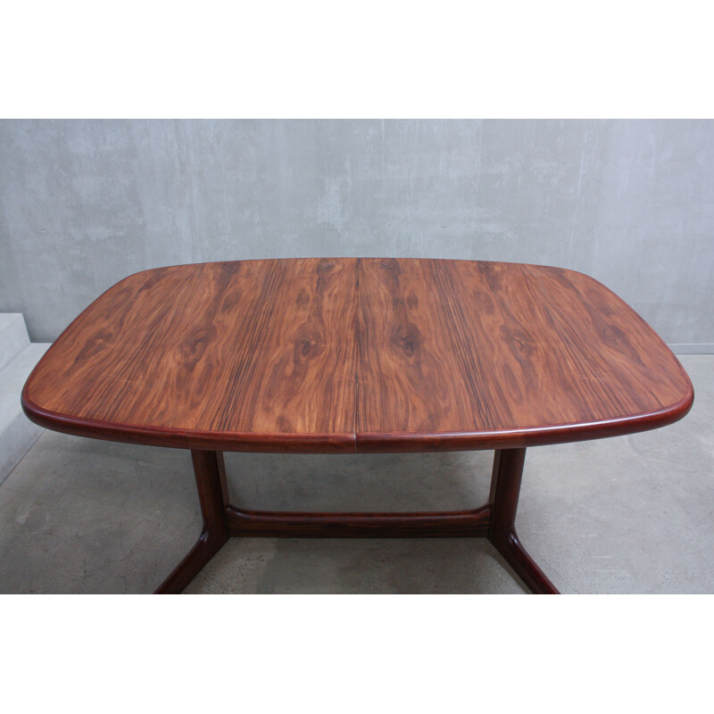 Vintage oval dining table in rosewood from Rasmus