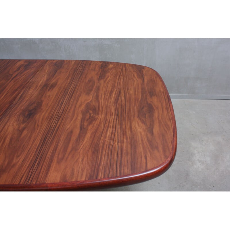 Table ovale vintage en palissandre par Rasmus