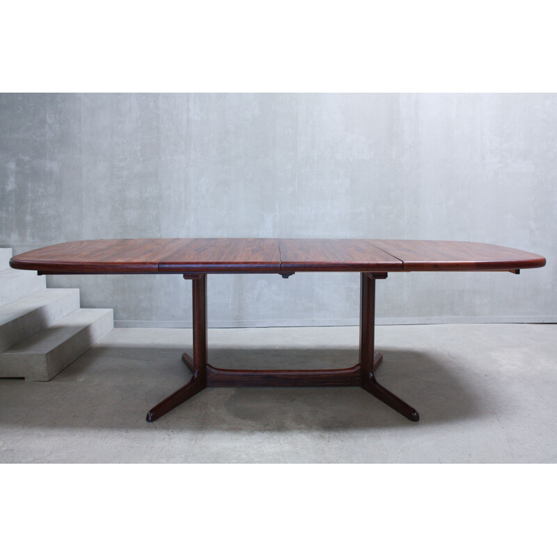 Vintage oval dining table in rosewood from Rasmus