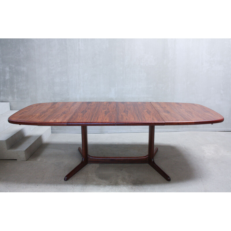 Vintage oval dining table in rosewood from Rasmus